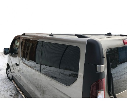 Рейлінги Хром Коротка, чавунні ніжки для Renault Trafic 2015+