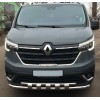 Передний ус Shark ST015 (2021-2025, нерж) для Renault Trafic 2015- гг