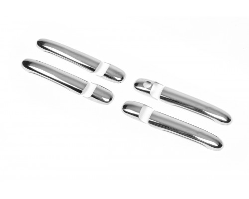 Накладки на ручки (4 шт, нерж) Carmos - Турецька сталь для Seat Alhambra 1996-2010 - 59477-11