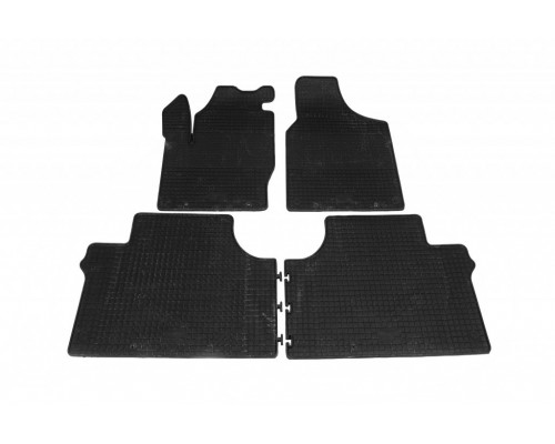 Резиновые коврики Polytep (4 шт, резина) для Seat Alhambra 1996-2010 - 79667-11