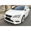 Передняя Lip накладка DPT V-1 (2013-2016, под покраску) для Seat Leon