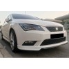 Передняя Lip накладка DPT V-1 (2013-2016, под покраску) для Seat Leon