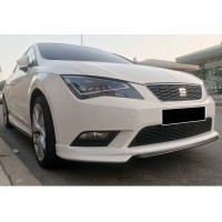 Передняя Lip накладка DPT V-1 (2013-2016, под покраску) для Seat Leon