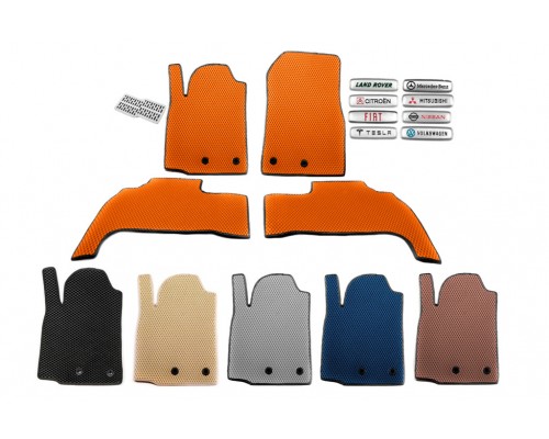 Коврики EVA (SW, МКПП, К рестайлингу, Оранжевый) для Seat Leon 2013-2020 гг