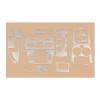 Накладки на панель (2005-2009) Карбон для Seat Toledo 2005-2012