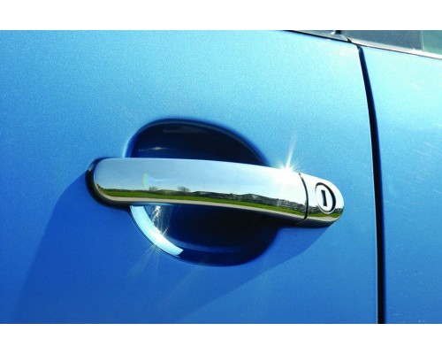 Накладки на ручки (4 шт, нерж) OmsaLine - Итальянская нержавейка для Seat Toledo 2012+ - 51250-11