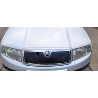 Зимняя накладка на решетку Глянцевая для Skoda Fabia 2000-2007
