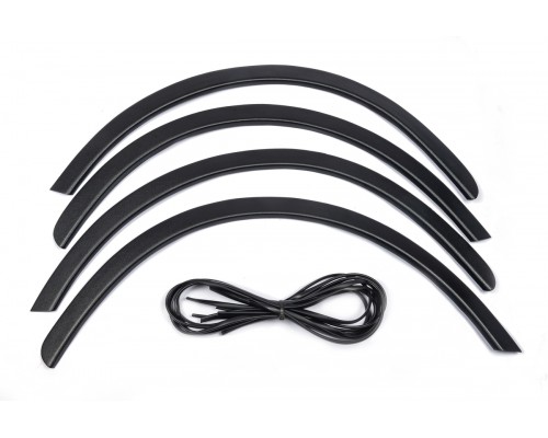 Накладки на арки (4 шт, черные) ABS пластик для Skoda Fabia 2000-2007 - 72595-11