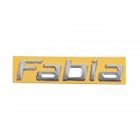 Надпись Fabia (125 мм на 25мм) для Skoda Fabia 2014-2021 гг.