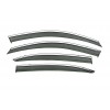 Ветровики с хромом Niken Luxury (SD, 4 шт) для Skoda Octavia II A5 2006-2010 гг