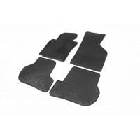 Гумові килимки (4 шт, Polytep) для Skoda Octavia II A5 2006-2010