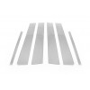 Молдинг дверных стоек (6 шт, нерж) для Skoda Octavia III A7 2013-2019 - 57415-11