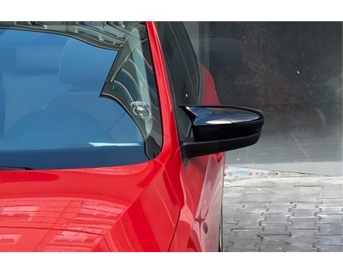 Накладки на зеркала BMW-Style (с поворотом, 2 шт) для Skoda Rapid 2012-2019 гг