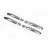 Накладки на ручки (4 шт, нерж) Carmos - Турецька сталь для Skoda Rapid 2012+ - 51897-11