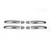 Накладки на ручки (4 шт, нерж) Carmos - Турецкая сталь для Skoda Rapid 2012+ - 51897-11