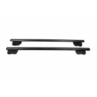 Перемычки на встроенные рейлинги под ключ Bold Bar V2 (2 шт) Черные для Skoda Roomster 2007↗ гг.