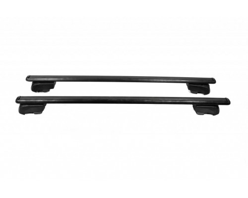 Перемычки на встроенные рейлинги под ключ Bold Bar V2 (2 шт) Черные для Skoda Roomster 2007↗ гг.