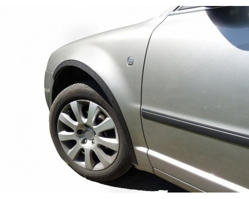 Накладки на арки (4 шт, чорні) Метал Skoda Superb 2001-2009