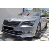 Передняя Lip накладка DPT V-1 (2015-2020, черный глянец) для Skoda Superb
