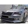 Передняя Lip накладка DPT V-1 (2015-2020, черный глянец) для Skoda Superb