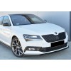 Передняя Lip накладка DPT V-2 (2015-2020, черный глянец) для Skoda Superb