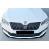 Передняя Lip накладка DPT V-2 (2015-2020, черный глянец) для Skoda Superb