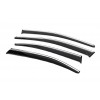 Вітровики з хромом SD (4 шт, Sunplex Chrome) для Skoda Superb 2016+ рр - 80679-11