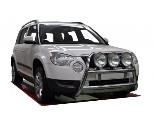 Кенгурятник WT018 (нерж.) для Skoda Yeti 2010+