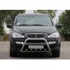 Кенгурятник WT004 (нерж) для SsangYong Action 2006+