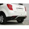 Задній захист AK006 (нерж) для SsangYong Action 2006+