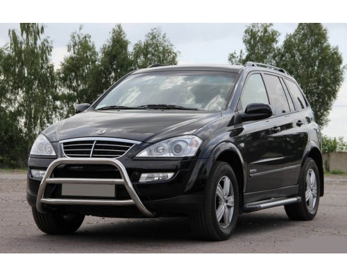 Кенгурятник WT022 (нерж) для SsangYong Kyron 2008+