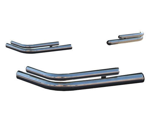 Задние двойные уголки AK003-double (2 шт, нерж) для Suzuki Grand Vitara 2005-2014