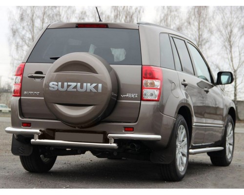 Задняя защита AK003-2 (нерж) для Suzuki Grand Vitara 2005-2014