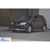Передний двойной ус ST014 (нерж) для Suzuki Grand Vitara 2005-2014