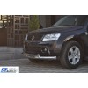 Передний двойной ус ST014 (нерж) для Suzuki Grand Vitara 2005-2014
