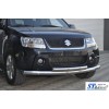 Передний двойной ус ST014 (нерж) для Suzuki Grand Vitara 2005-2014