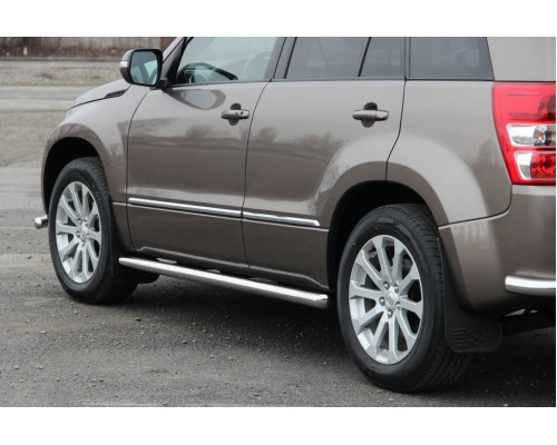 Боковые трубы BB001 (2 шт, нерж) 60 мм для Suzuki Grand Vitara 2005-2014