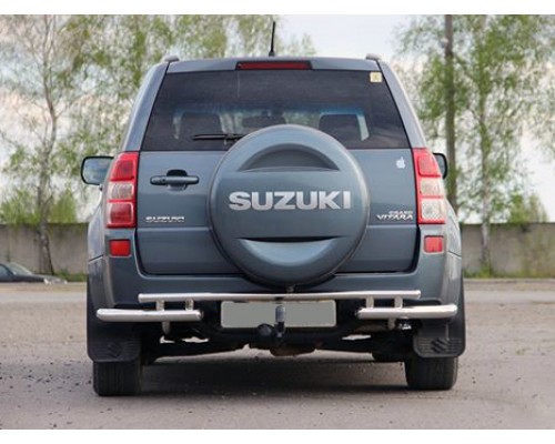Задняя защита AK005-3 (нерж) для Suzuki Grand Vitara 2005-2014