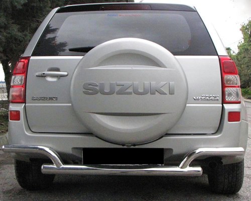 Задняя защита AK005-2 (нерж) для Suzuki Grand Vitara 2005-2014