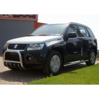 Кенгурятник QT006 (нерж.) для Suzuki Grand Vitara 2005-2014