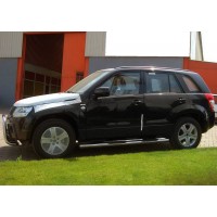 Боковые трубы BB002 (2 шт, нерж) для Suzuki Grand Vitara 2005-2014