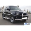 Кенгурятник з вусами QT007 (нерж) для Suzuki Jimny 1998-2018