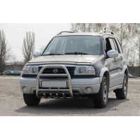 Кенгурятник QT007 (нерж) для Suzuki Vitara 1998-2006