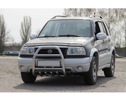 Кенгурятник QT007 (нерж) для Suzuki Vitara 1998-2006