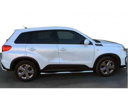 Бічні труби (2 шт., нерж) для Suzuki Vitara 2015+