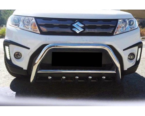 Кенгурятник WT003 (нерж) для Suzuki Vitara 2015+