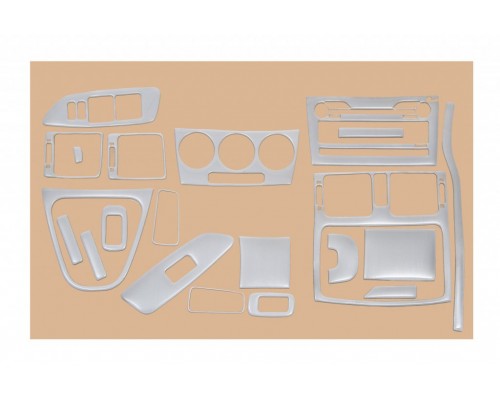 Накладки на панель Алюминий для Toyota Auris 2007-2012 - 77361-11