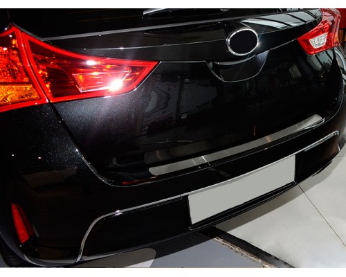 Накладка на задний бампер Натанико (нерж) для Toyota Auris 2012-2015 - 51374-11