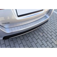 Накладка на задний бампер Carmos (SW) (нерж) для Toyota Auris 2012-2018 гг