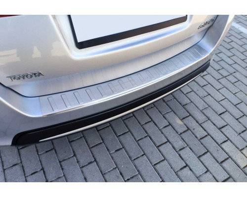Накладка на задний бампер Carmos (SW) (нерж) для Toyota Auris 2012-2018 гг